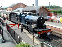 88 waits to depart Bishops  Lydeard Station